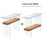100cm Glass Console Table-2052960850