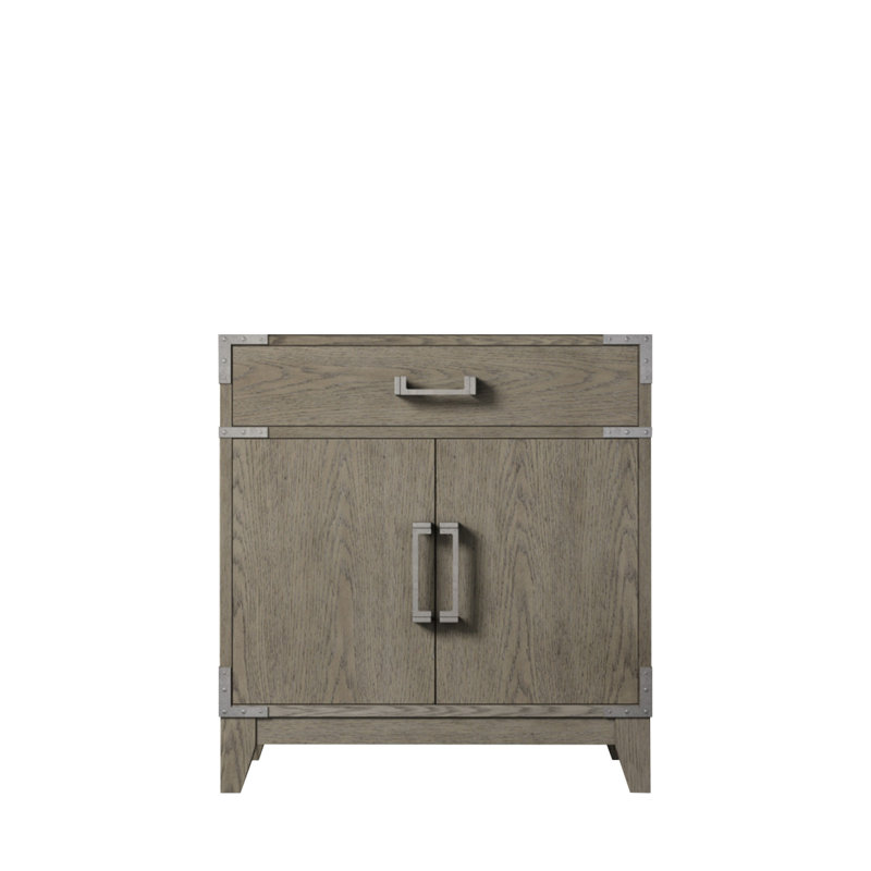 Meuble-lavabo simple en chêne gris 30 po X P 22 po D, Gris