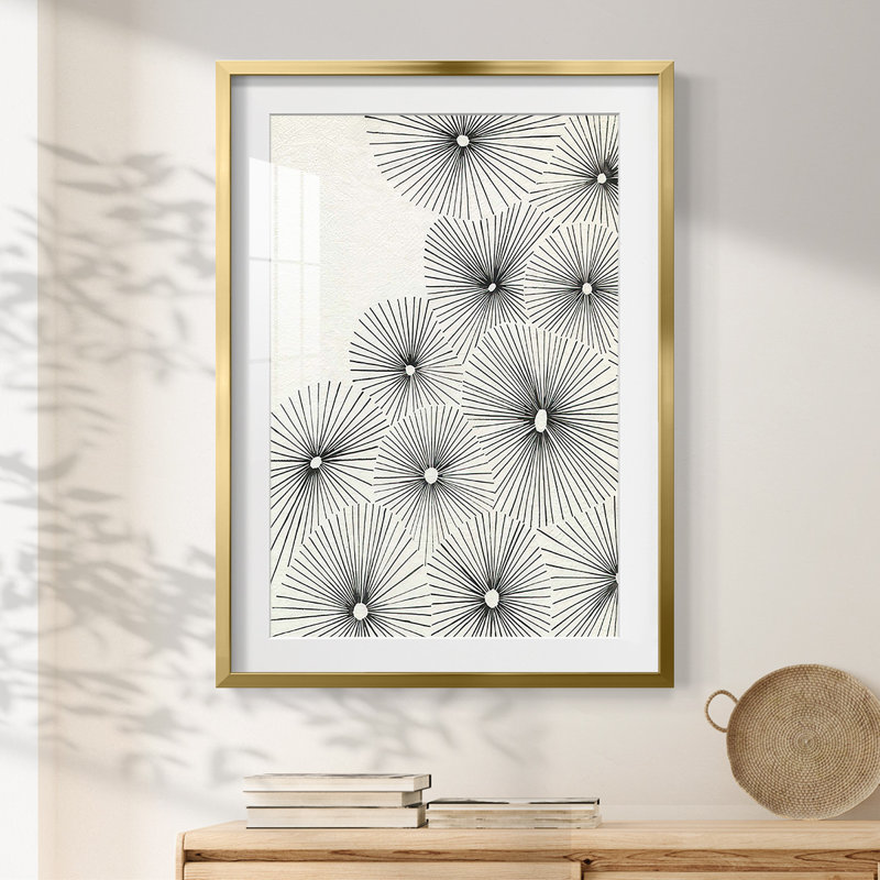 Umbrella Bursts II - Impression encadrée, H 28,5 po x l 20,5 po