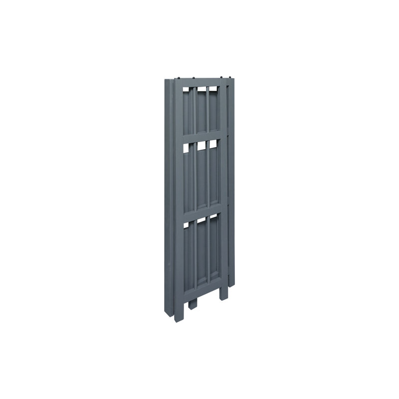 Bibliothèque standard en bois massif H 38 "x l 14", Gris ardoise