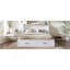Grand lit escamotable Murphy avec station de charge, lit plateforme pliable multifonctionnel avec 1 grand tiroir de rangement pour chambre d'amis, petite chambre, blanc-1948432534-1948432535