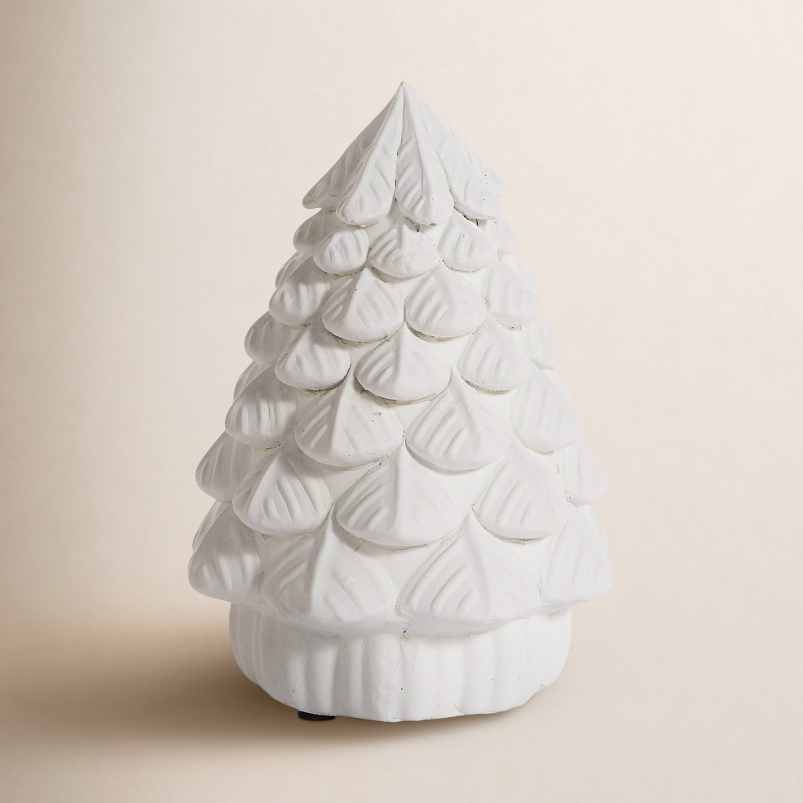 Ceramic Tabletop Christmas Tree, 9" H x 7" W x 4.5" D