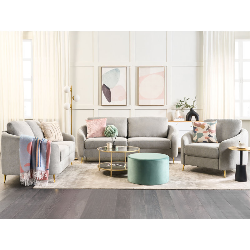 Hooversville 3 - Piece Living Room Set, Grey