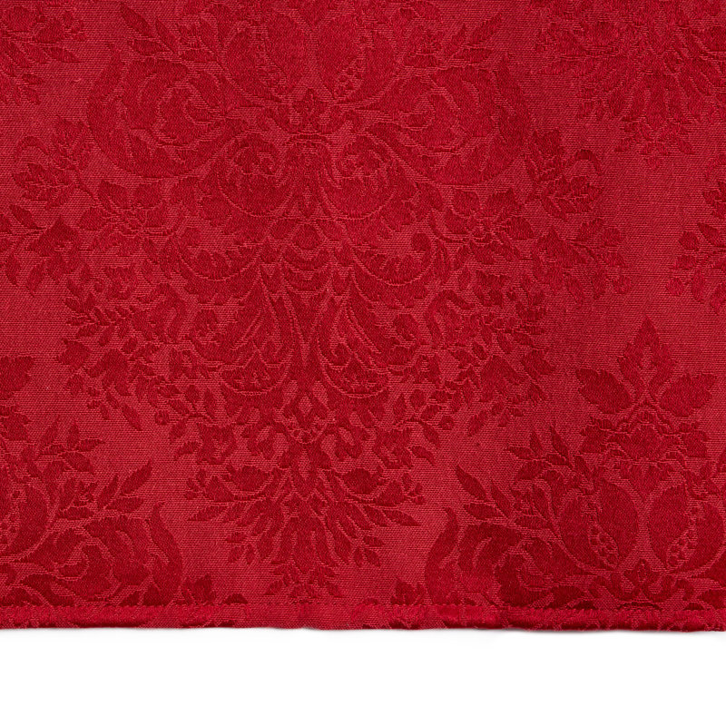 Nappe East Broadway, Rectangulaire de 102 po x 60 po, Rouge