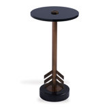 Franco Glass Top End Table