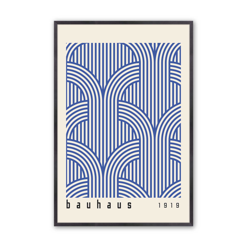 Bauhaus Abstract Arches, H 15,25 po x l 12,25 po, Cadre photo simple en zinc patiné