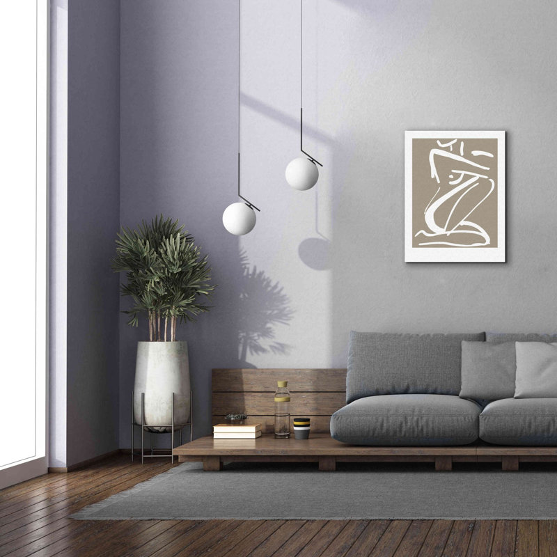 «Paylin S croquis n ° 2 sur toile» par Design Fabrikken, H 34 po x l 26 po x P 1,5 po
