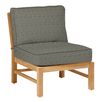 Club Teak Sectional Slipper Chair