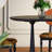 French Retro Solid Wood Black Dining Table
