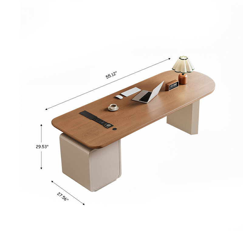 Bureau de direction 55,12 po Luxury, 29.53" H x 55.12" W x 27.56" D 