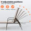 Chaise longue d'extérieur en métal Gland