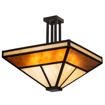 Mission 8 - Light Semi Flush Mount