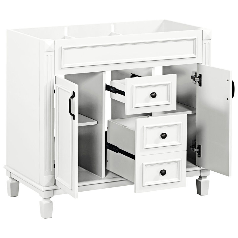 35.90'' Single Bathroom Vanity Base Only, White