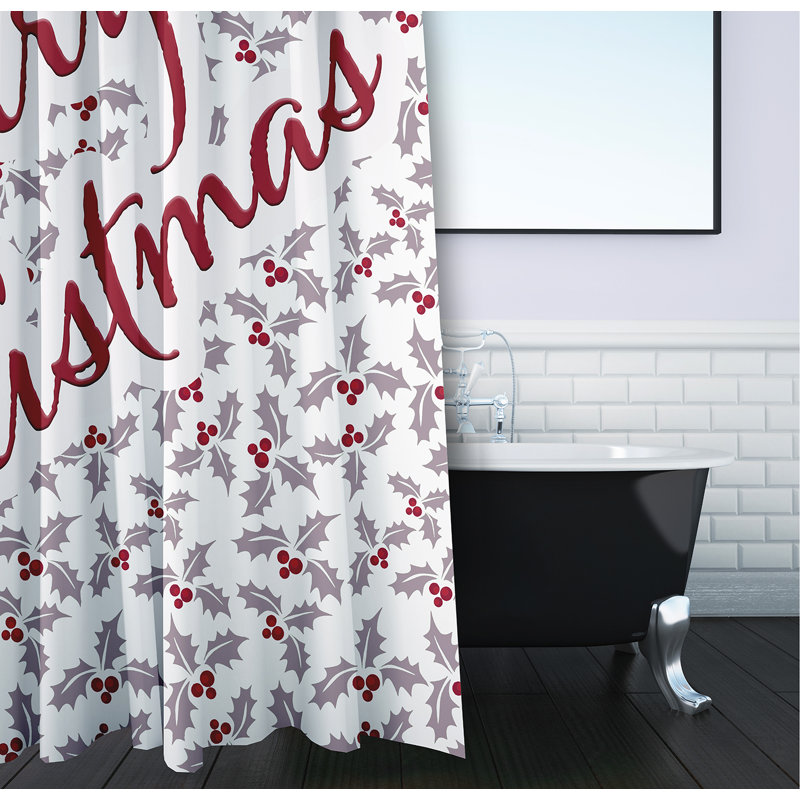 Rideau de douche Jaddiel par E by Design, Mauve clair