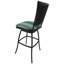 Tabouret de bar 35 po avec coussin Cutlip-131944872-131943840