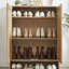 Armoire de rangement à chaussures à 6 niveaux avec tablettes réglables et armoire à chaussures à 2 niveaux-1365503565
