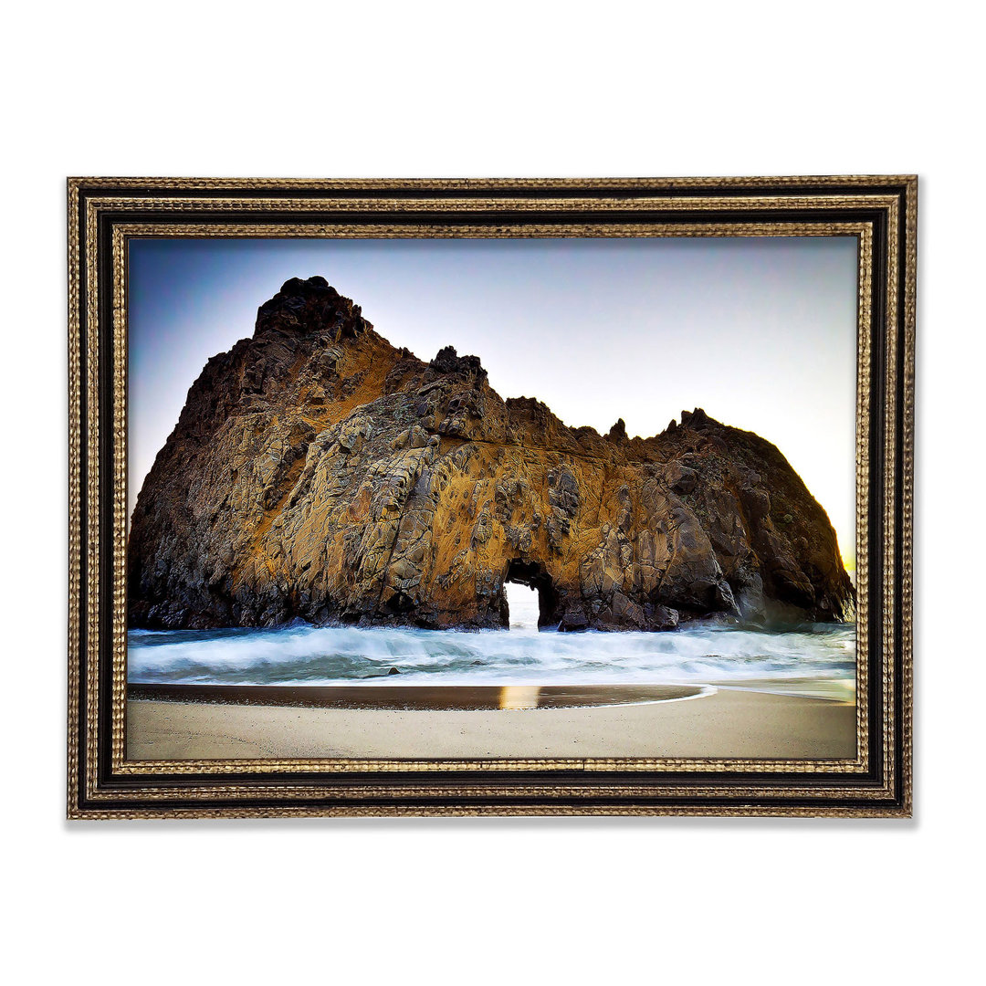 Pfeiffer Beach Gerahmter Druck Wandkunst