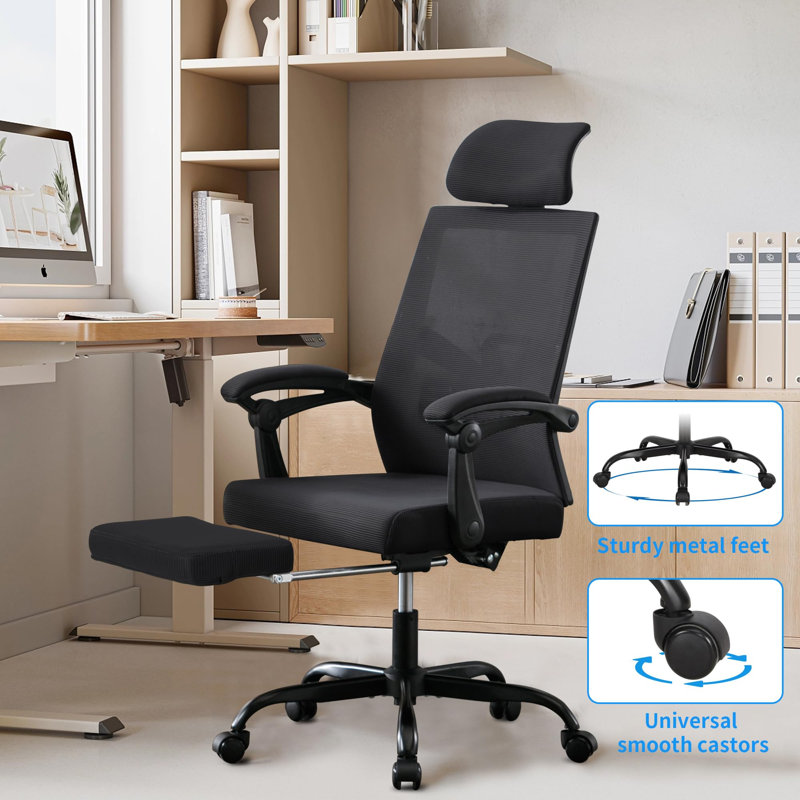 Mesh Office Chair, Black, Black