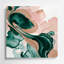 Aquarelle abstraite 99, art mural en métal beige-144949260
