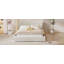 Grand lit plateforme tapissier avec tissu en velours-1511159532