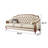 American retro style solid wood leather sofa