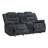 Blagota 76'' Pillow Top Arm Glider Reclining Console Loveseat