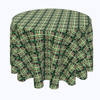 Ahouh Tartan with Leopard Spots Tablecloth