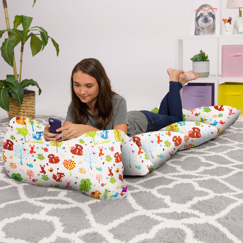 Bean Bag Lounger, 1" H x 32" W x 88" D