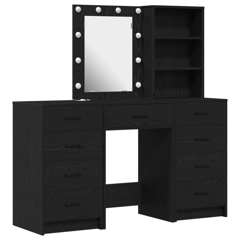 40cm Sideboard, Black Oak