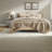 Breathable Cotton King Bedding Sets, Modern Botanical Quilt For Home