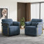 Upholstered Swivel Barrel Chair-41376918