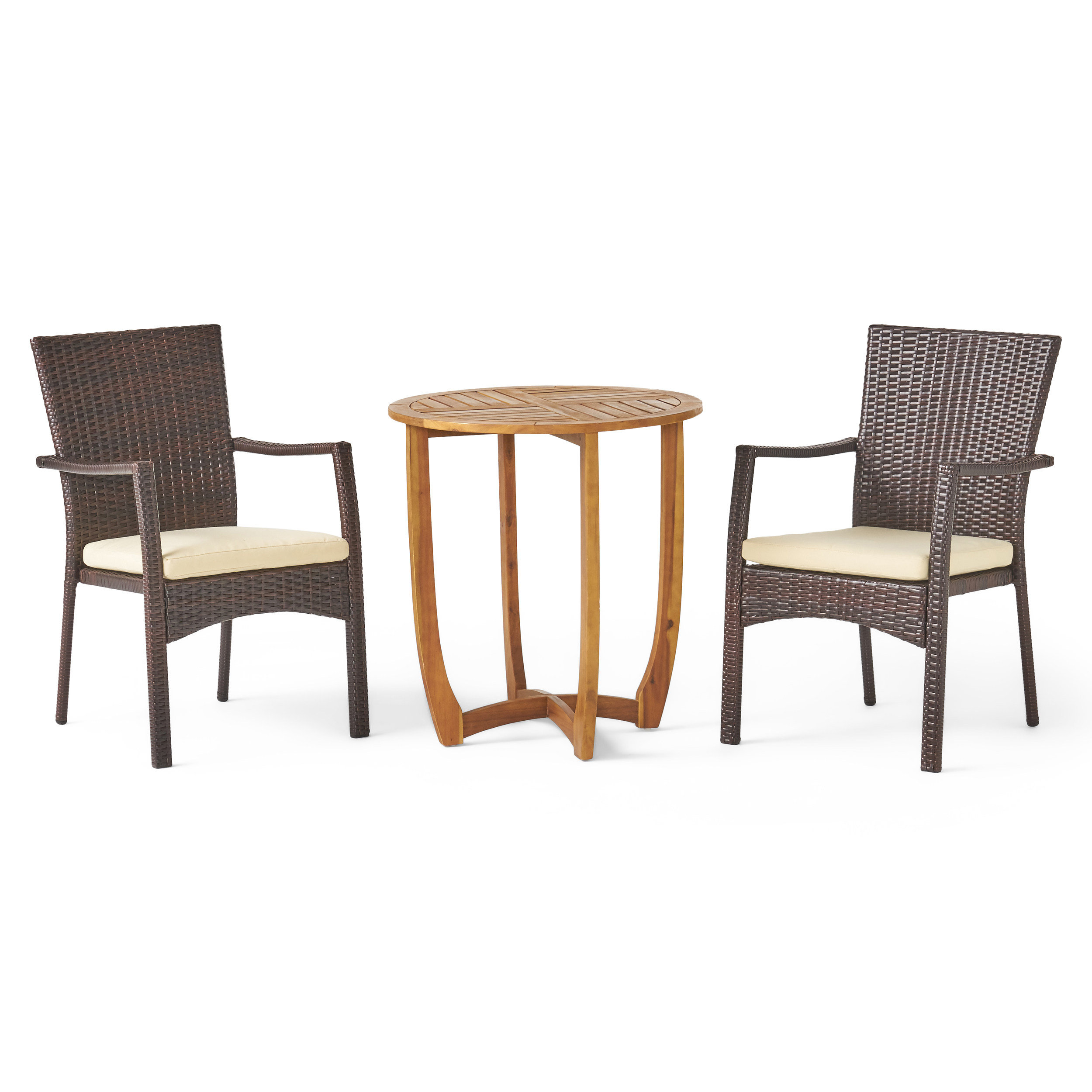 Ebern Designs Villanueva 2 - Person Round Outdoor Dining Set | Wayfair