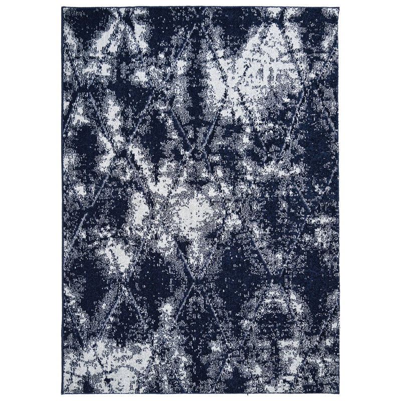 Abstract Indoor Rug, Rectangle 7' x 10'