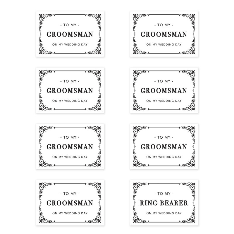 Carte-cadeau de garçons d'honneur
