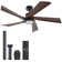 132cm LED Ceiling Fan with Dimmable Light Kit and Remote