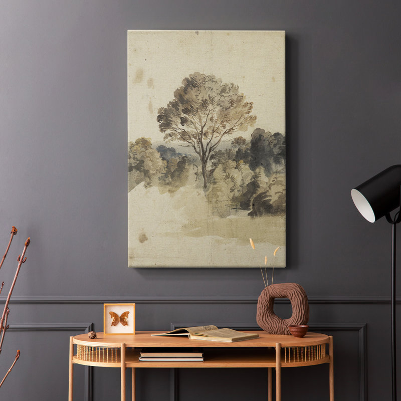 Paysage rétro CCLXI - galerie Cavas, H 18 po x l 12 po