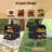 Steel Freestanding Wood-Fired Outdoor Pizza Oven with Two Cooking Areain Black-91045803