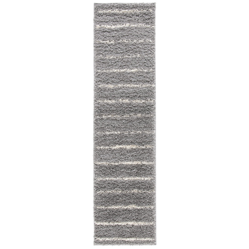 Kalajah Shag 600 Performance Striped Rug, Runner 2'2" x 8'