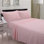 Ensemble de draps 100% coton avec poches profondes, draps en percale douillette avec ensemble de literie et de taies d'oreiller 4 pièces, corail Mandalas