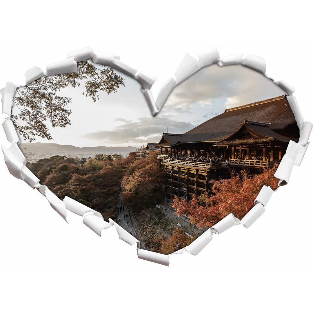 Enormer Kiyomizu-Dera-Tempel in Kyoto Wandaufkleber