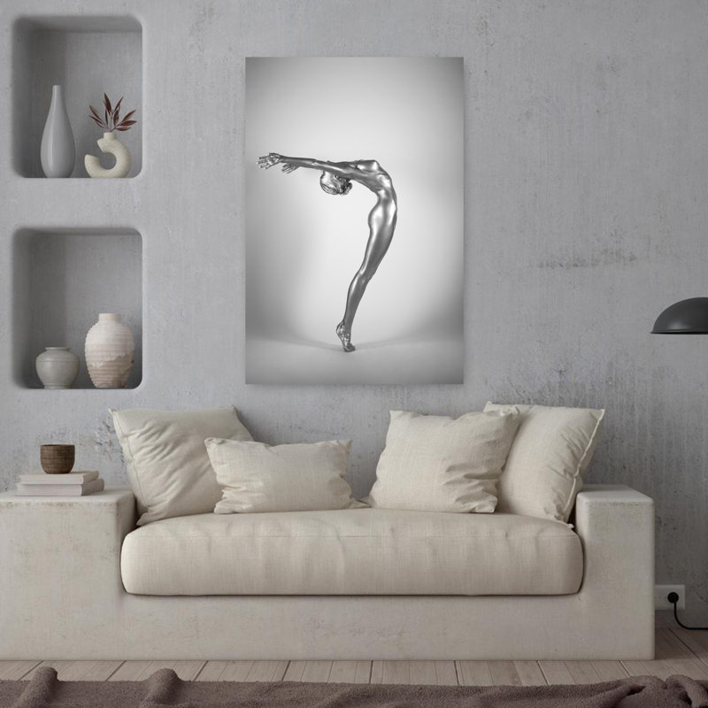 2Light Contemporary Portrait Art mural, H 36 po x l 24 po