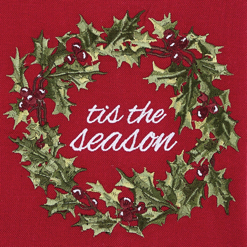  Ensemble de 2 torchons à vaisselle Tis The Season, Tis The Season Wreath