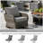 22" x 24" Outdoor/Indoor Deep Seat Patio Chair Cushions (Set of 2) - Water Resistant Design-1483414087