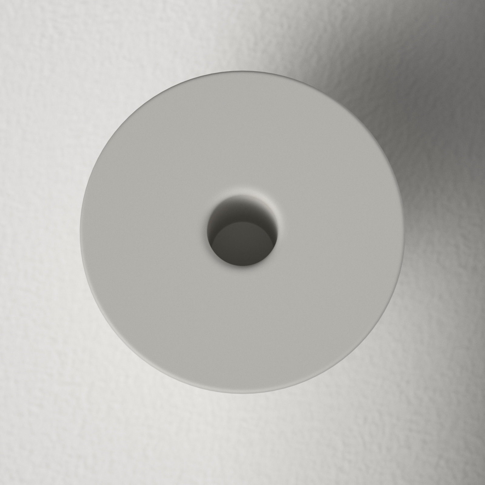 2.5" Ceramic Tabletop Candlestick Holder, Gray/White