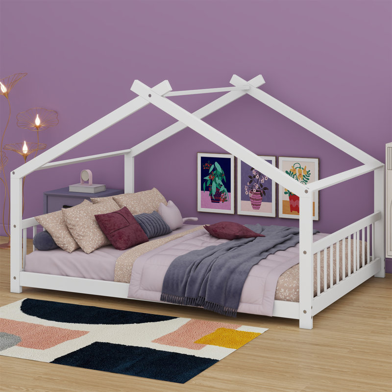 Lit en bois House House, Blanc