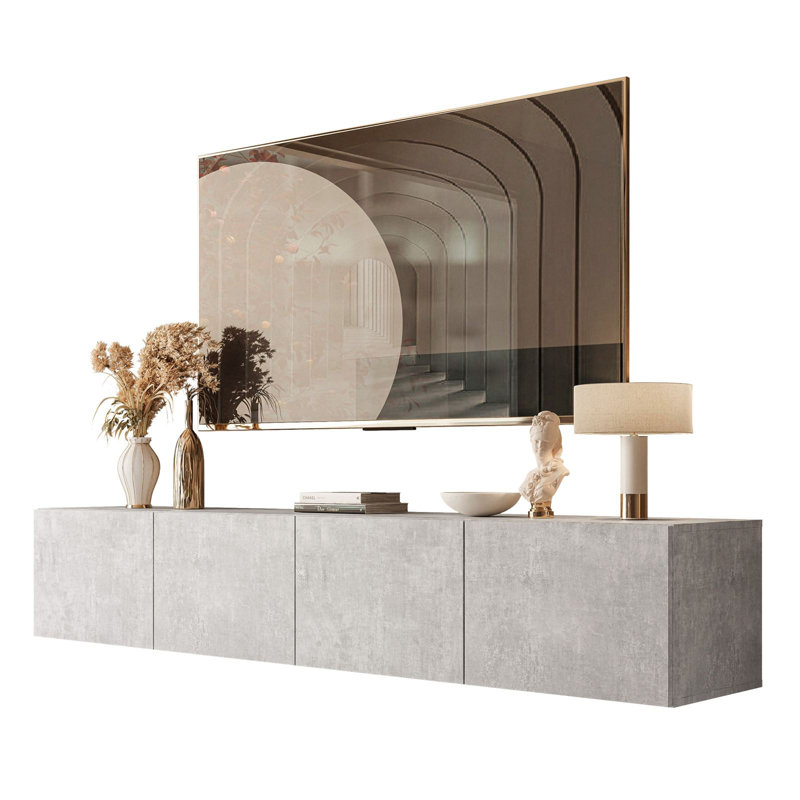 Pavillon TV Stand, Concrete