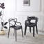 Plastic Dining CHAIR 4PCS BLACK(Only Dining Chairs)-229701718