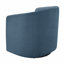 Fauteuil d'appoint pivotant en tonneau - bleu-113286085