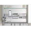M Series Recessed Framed Medicine Cabinet with 3 Adjustable Shelves, Lighting, and Electrical Outlet-43144836-18947280