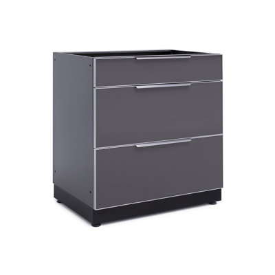 Outdoor Kitchen Classic 32In 3-Drawer Cabinet